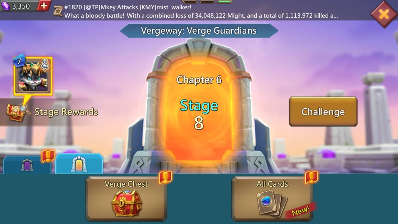 Lords mobile Vergeway chapter 6 stage 8