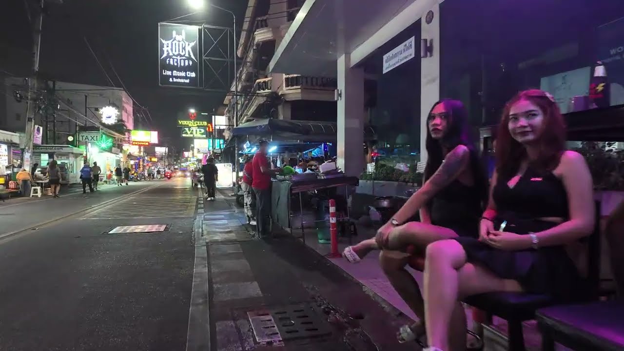 Pattaya Soi Buakhao, LK Metro, Soi Diana, Soi Chaiyapoon Nightlife, Thailand - 4K 60FPS