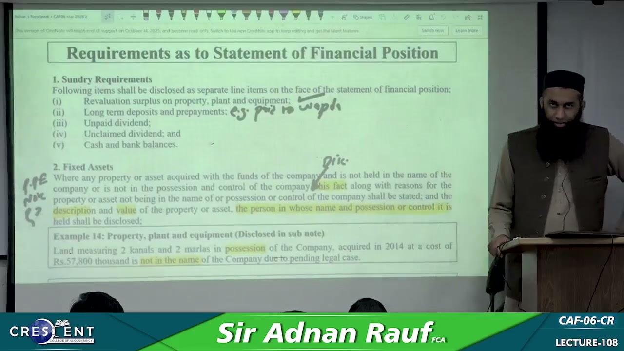 CAF 6 Sir Adnan Rauf Lecture 108