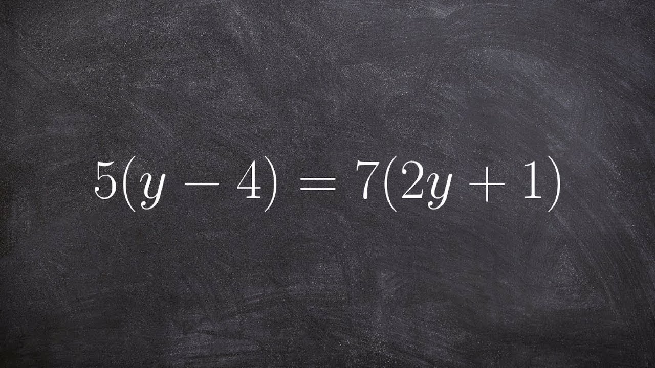 Solving an equation with distributive property on both sides