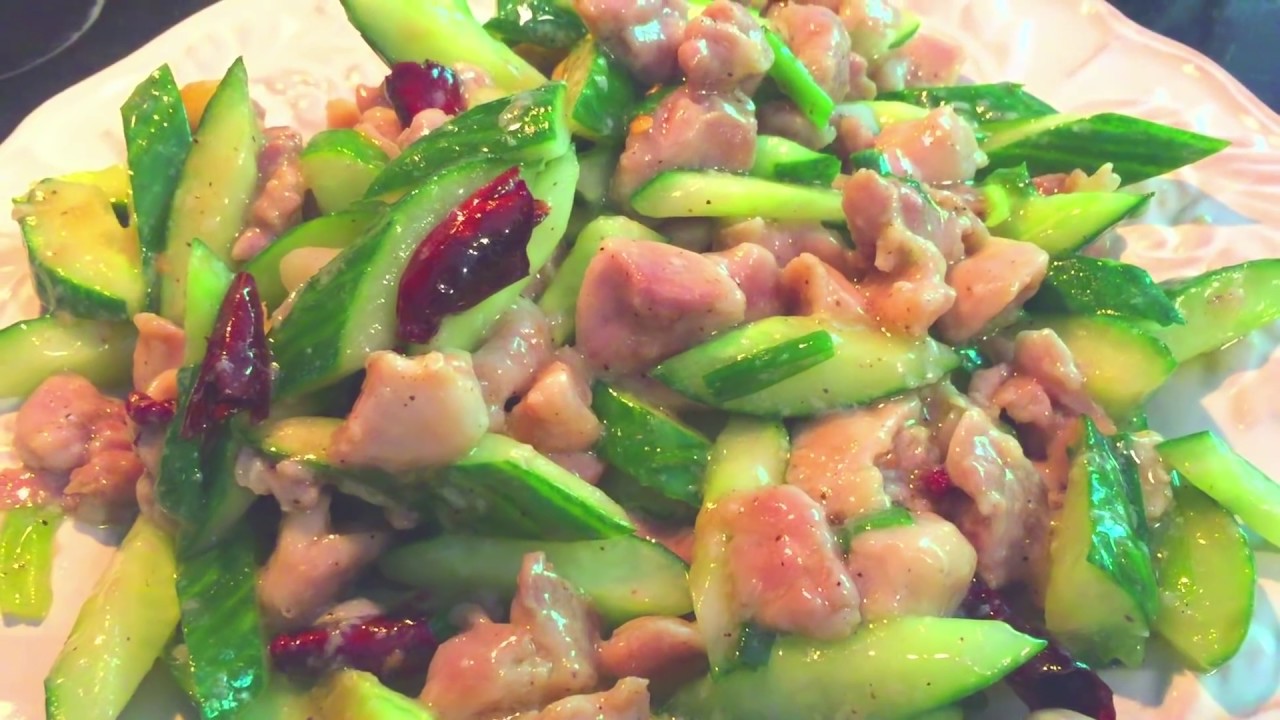 黄瓜做法 黄瓜炒鸡丁 小黃瓜料理 糖尿病健康食谱/How to Make Diced Chicken with Cucumber Weight Loss Recipes
