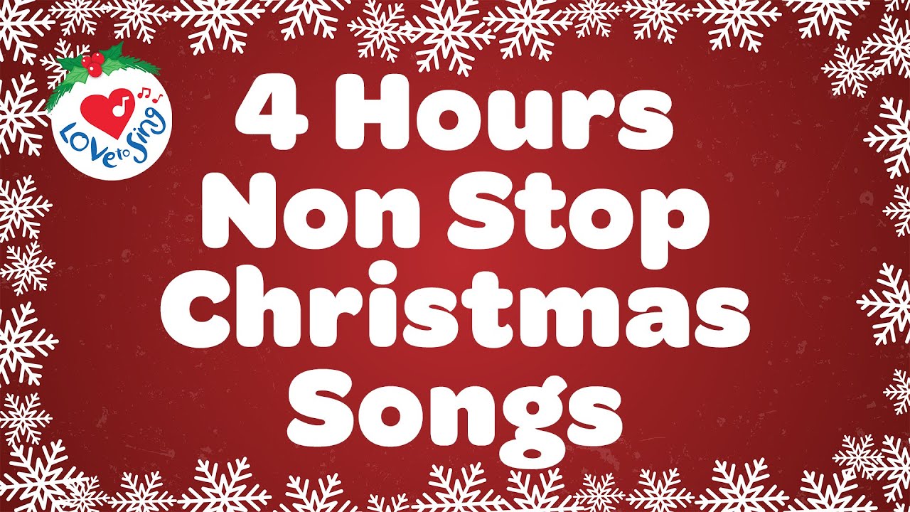 4 Hours Best Christmas Songs & Carols with Lyrics🎄Top Merry Christmas Music Playlist 🎅