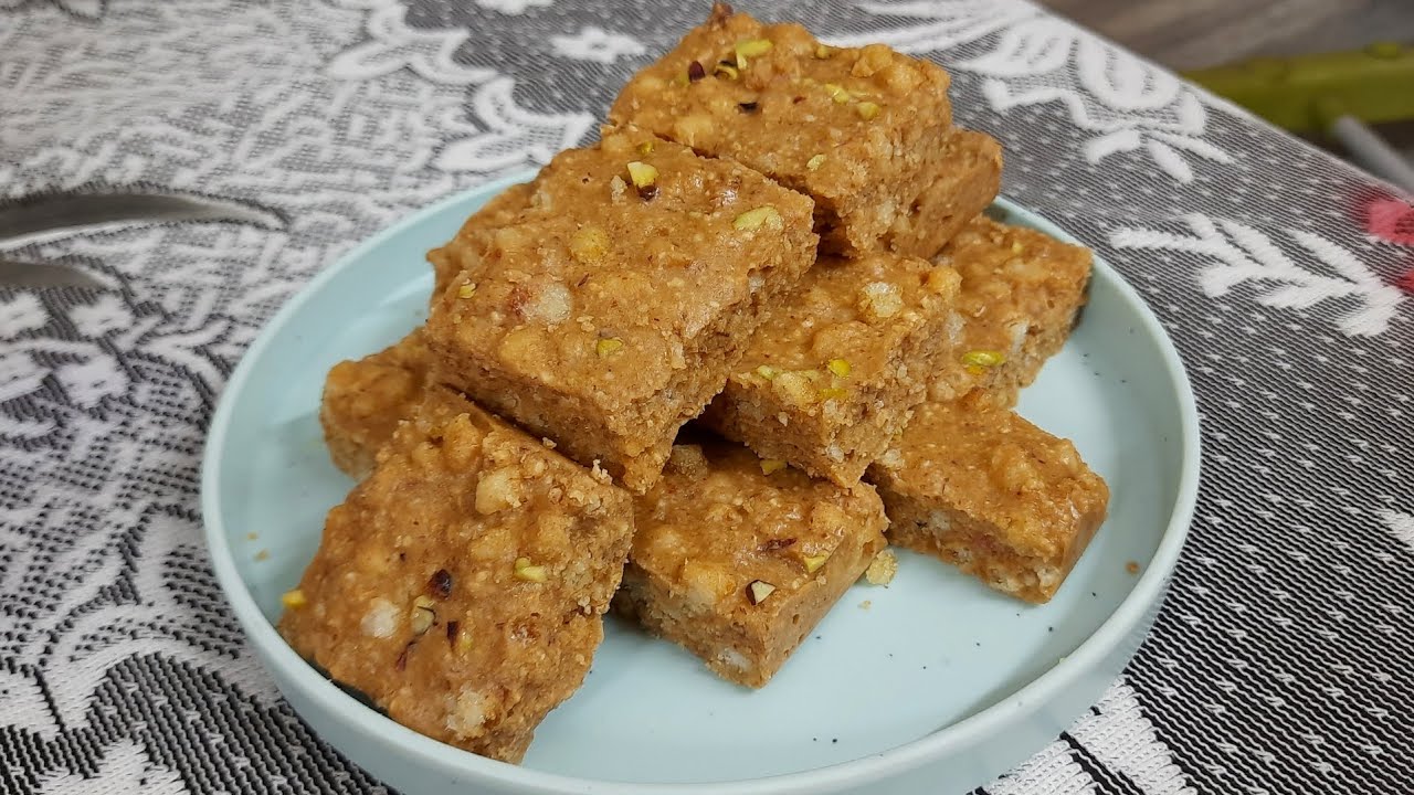 Atta Gond Barfi Recipe | Winter Special Healthy Sweet | Traditional Indian Mithai