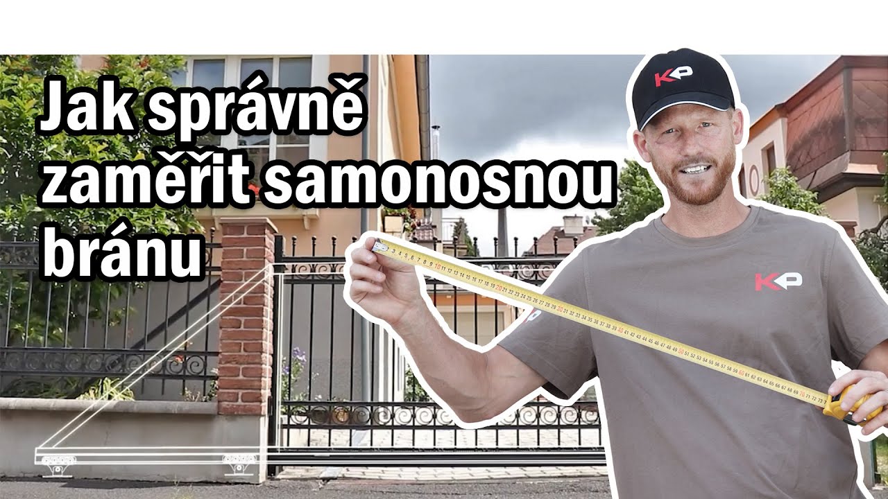 Jak správně změřit vjezd pro výrobu posuvné brány
