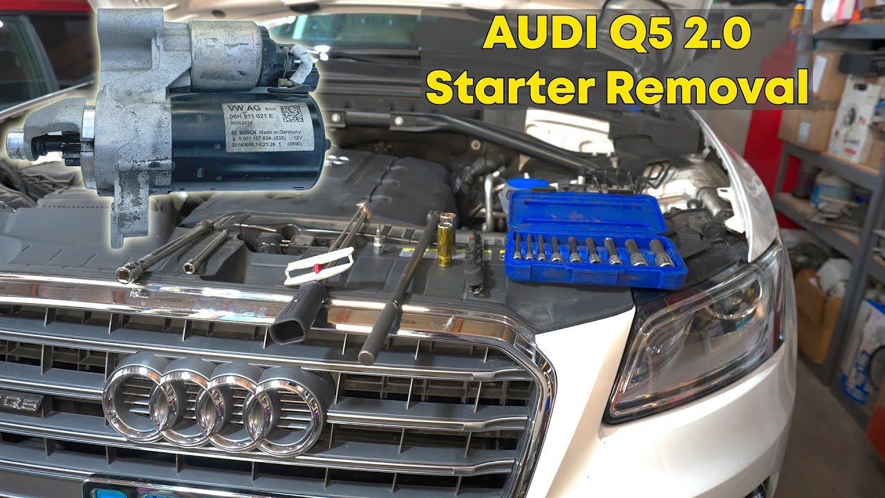 Audi Q5 2.0 Starter Removal and Replacement (2009 - 2017)