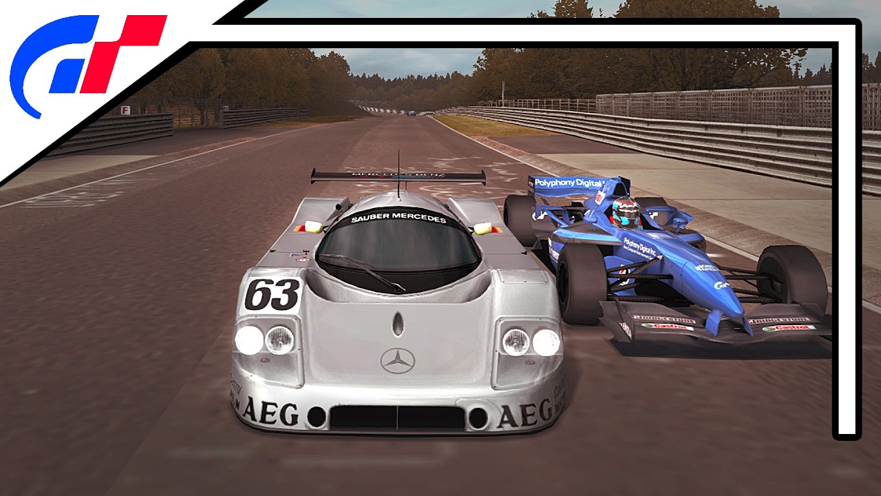 Gran Turismo 4 Spec II - Nurburgring Lap Magic - Sauber C9 vs Formula GT