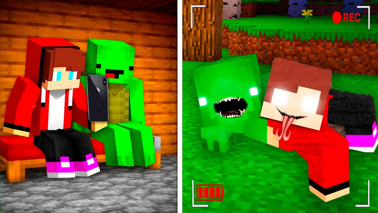JJ and Mikey Found HIDDEN CAMERA MONSTER OF JJ and Mikey in Minecraft ?!