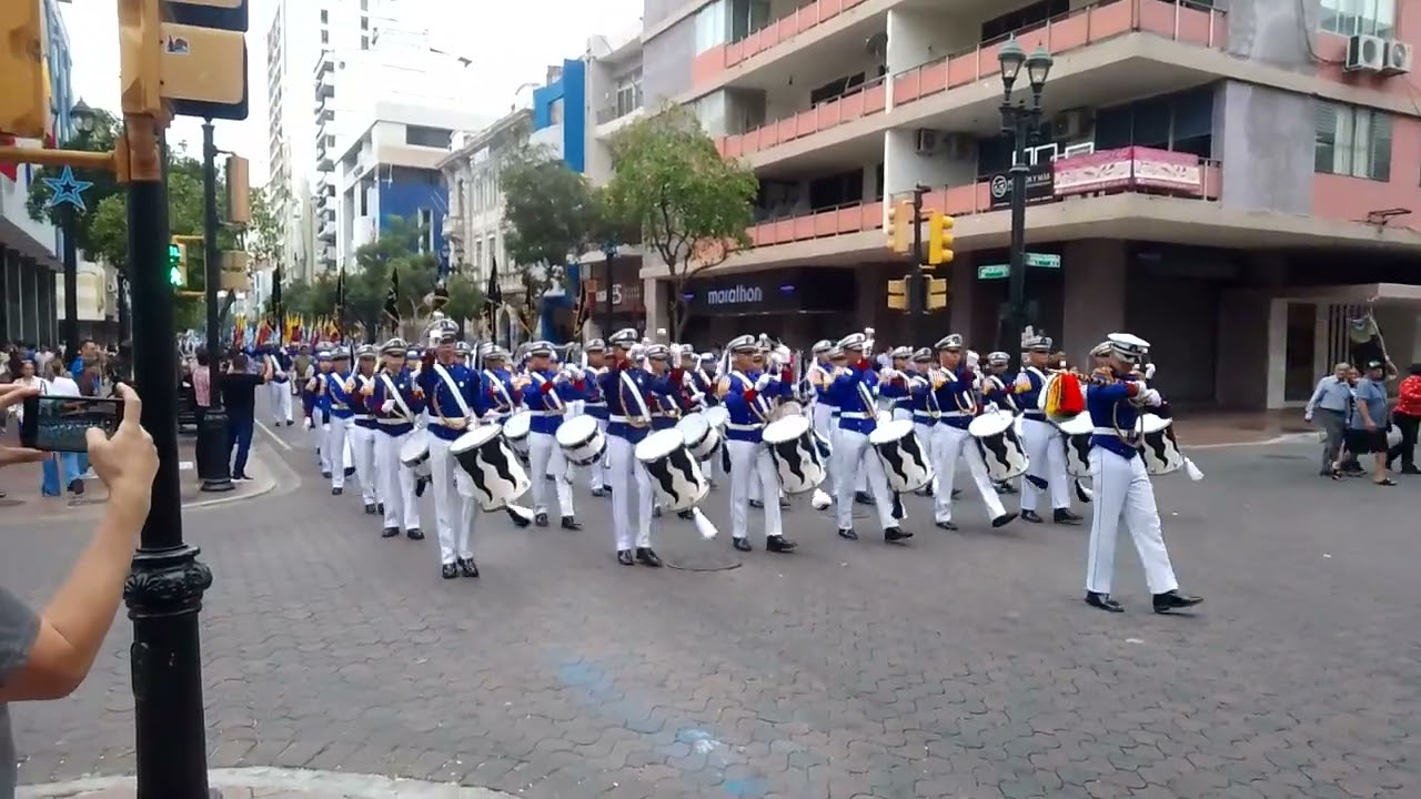 Liceo Naval de Guayaquil. Presente en el desfile en conmemoración al combate de Jambelí. 25-26 / 07
