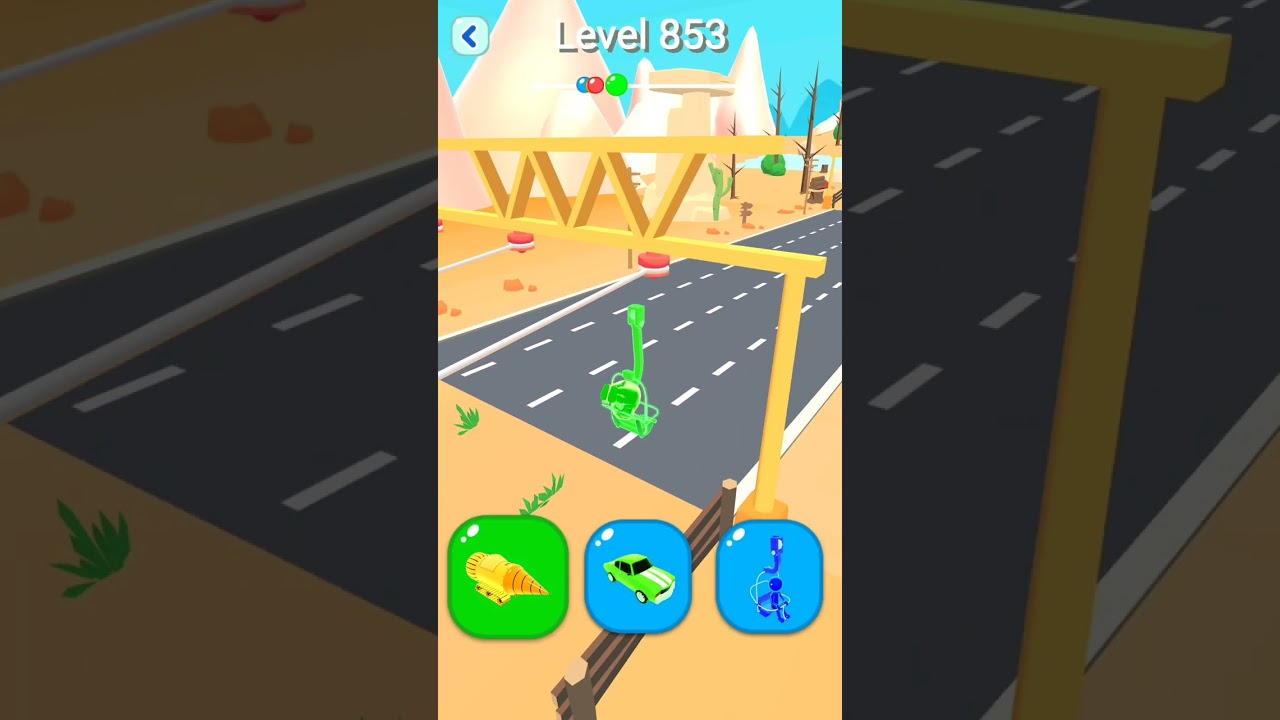 Shape-shifting Funny Race All Level Gameplay Walkthrough Master Level 