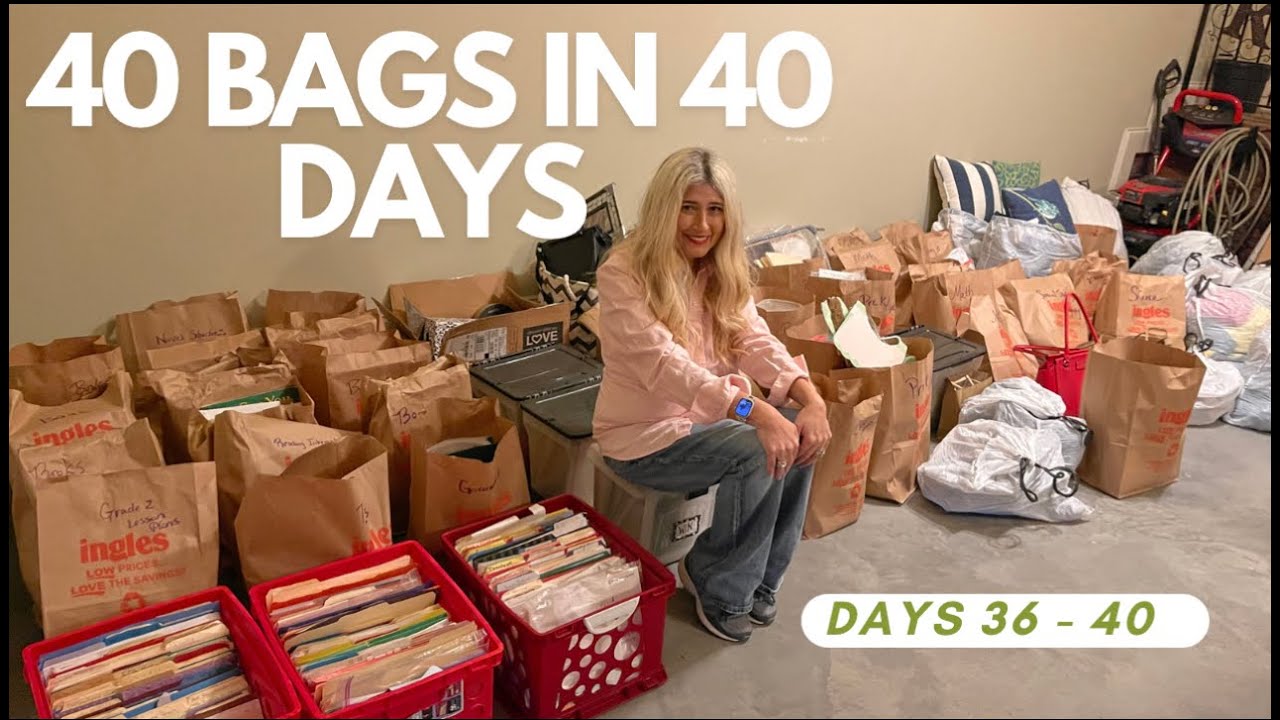 40 Bags In 40 Days | Decluttering Challenge |  A Week of Decluttering and Reflections