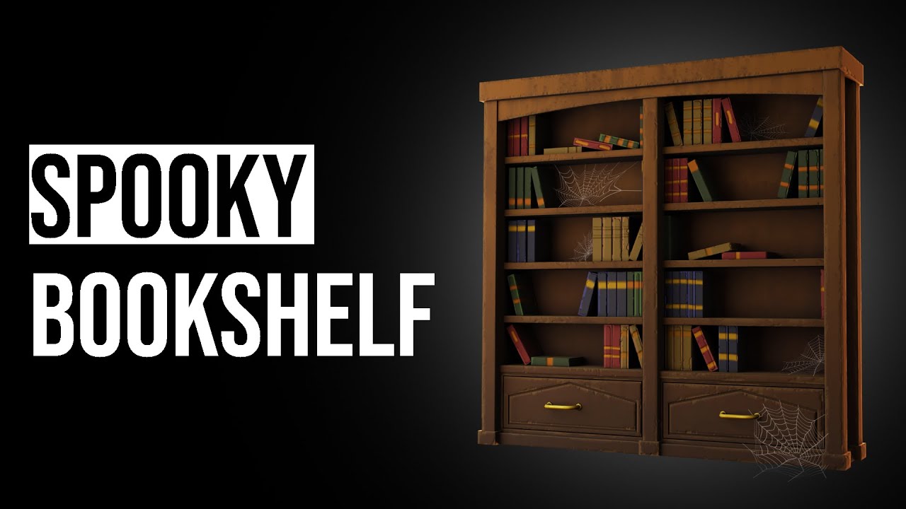 Creating a Spooky Stylized Bookshelf In Blender and Substance Painter
