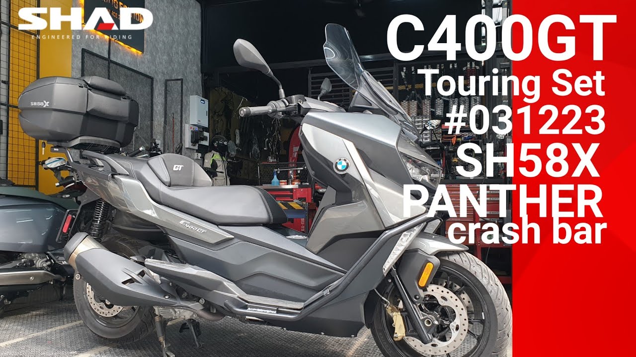 REVIEW BMW C400GT Touring Set #031223 ( SH58X + PANTHER Crash bar )