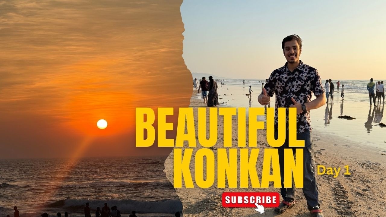 Pune to Ganpatipule Trip | Beautiful Konkan 🌊 | Beaches, Water Sports & Temple | Day 1