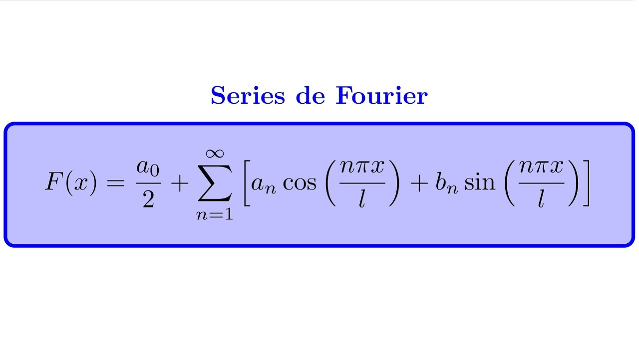 Curso de Series de Fourier Video 1 Conceptos y Definición