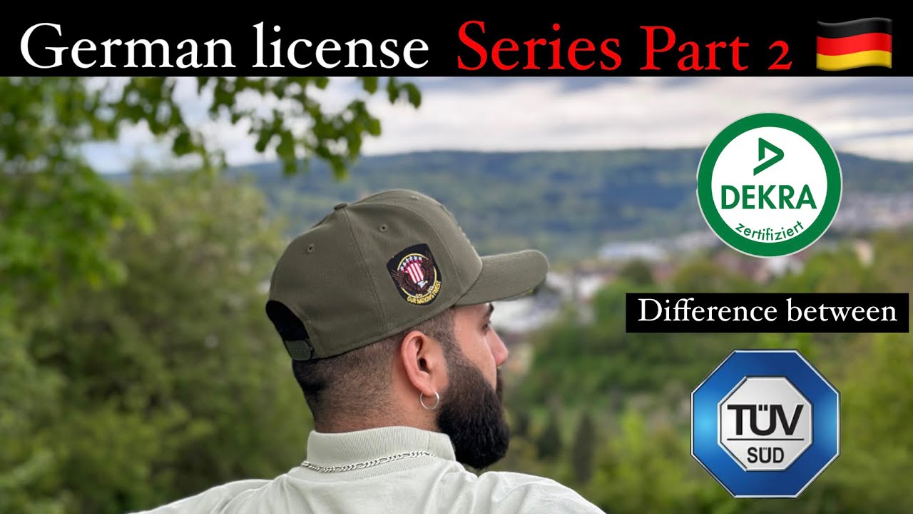 German license series 2nd .. About T&Uuml;V or DEKRA |2024 |￼