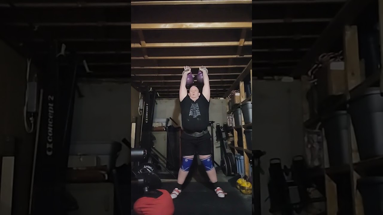 2x20 Kettlebell Long cycle (clean and jerk) 5 min 8,8,8,8,11