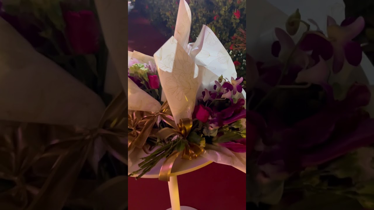 Flower Bar (montagem de buquês) em festa de 15 anos 