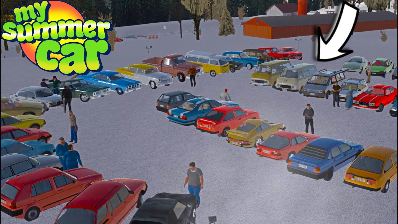 NEW HUGE WINTER  CAR MEET AT THE STRAWBERRY FIELD + NEW CAR MODELS AND NPC'S | My Summer Car #95