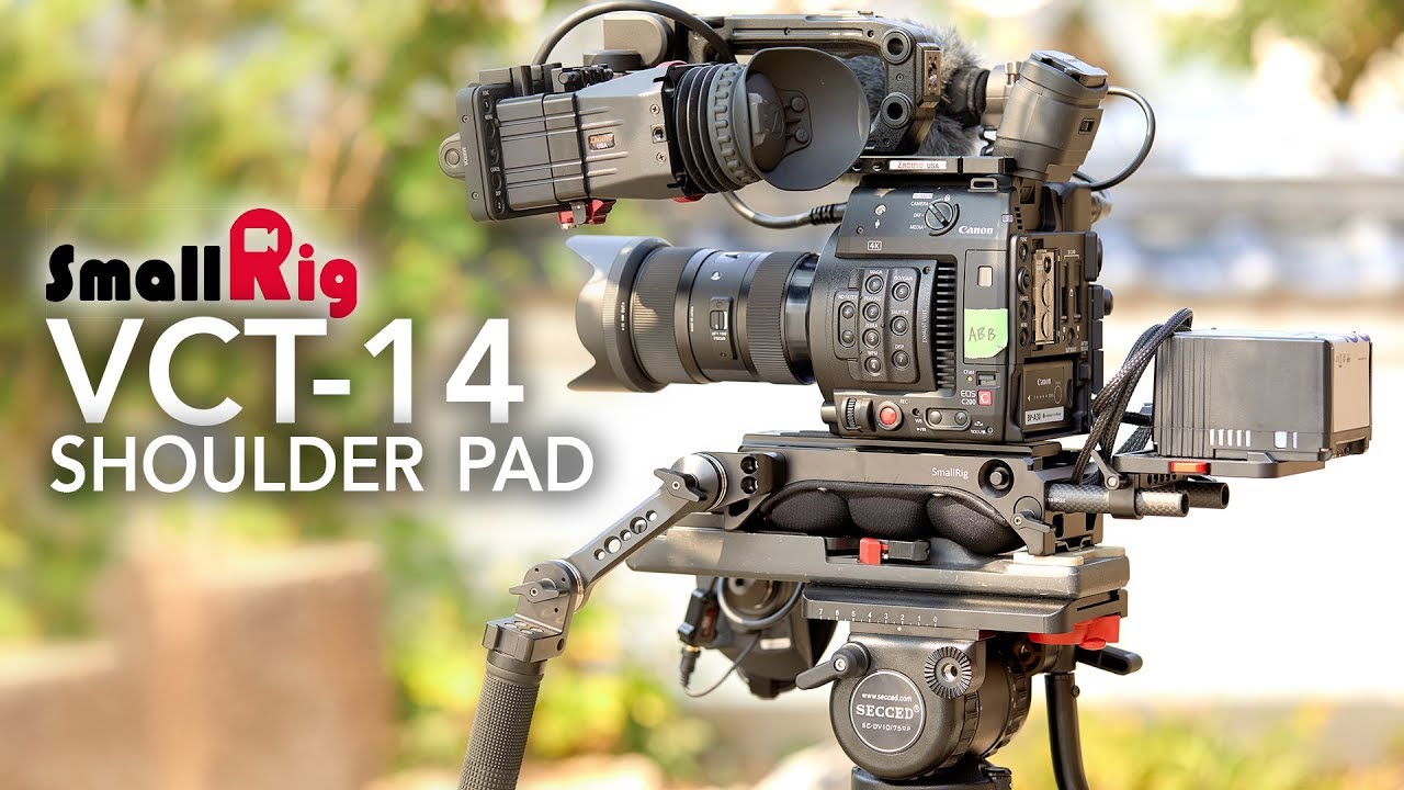 Smallrig VCT-14 Shoulder Pad Review & Comparison to C200 Baseplate (4K)
