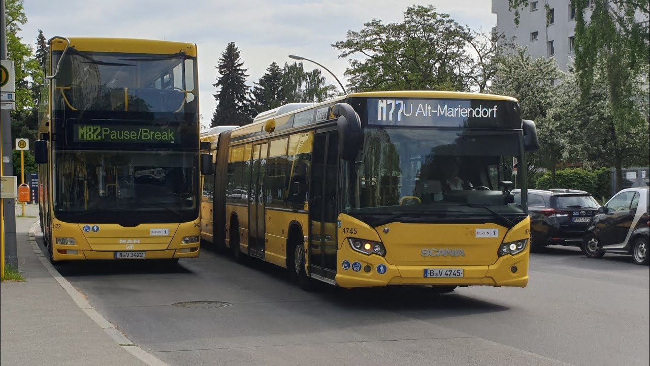 Berlin Bus|Mitfahrt im Scania GN 18 auf dem M77 von Waldsassener Straße bis U Alt-Mariendorf