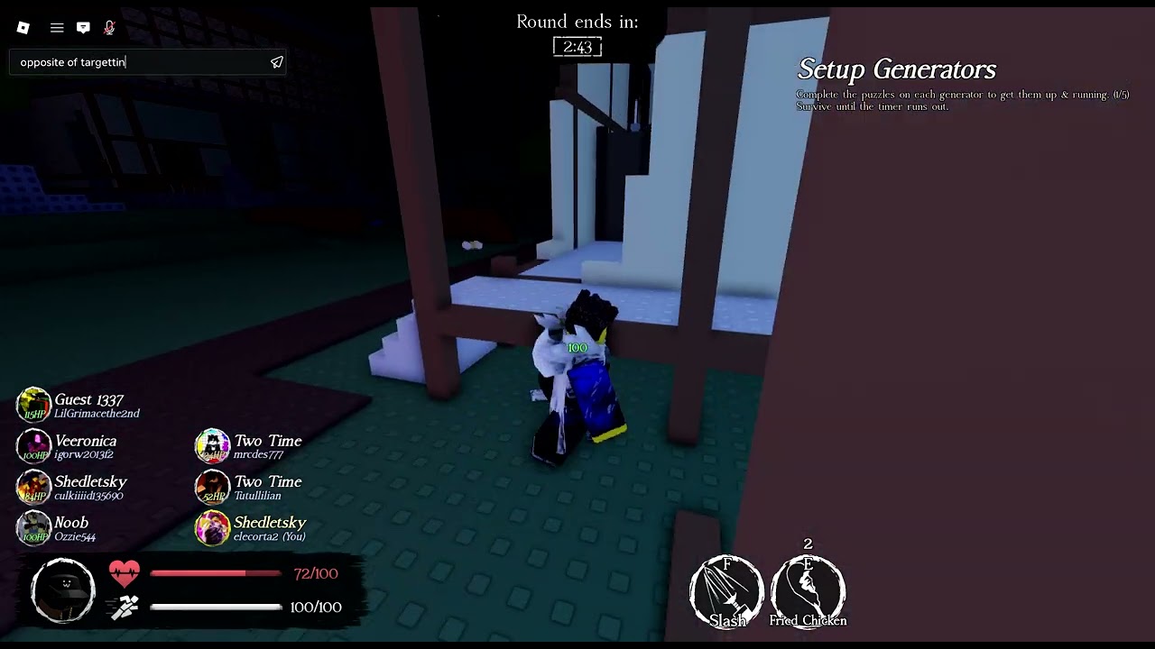 opposite of targetting | forsaken