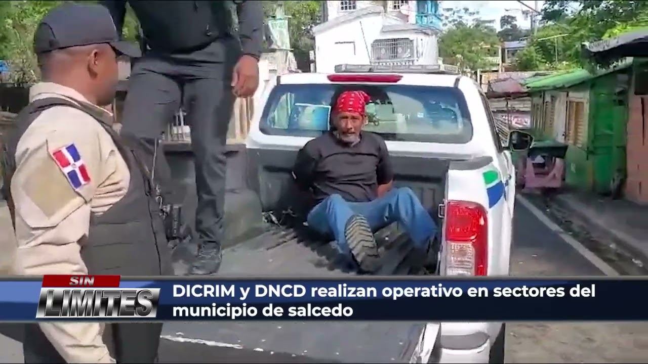 DICRIM y DNCD realizan operativo en sectores del municipio de salcedo