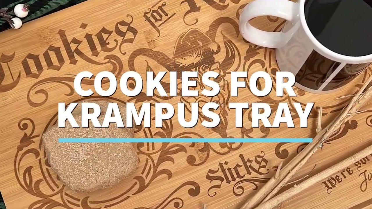 Cookies for Krampus Tray - Made with xTool M1 & Dollar Tree Cutting Board!