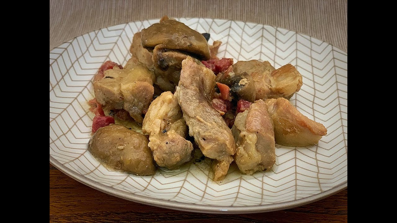Lagarto con jamón y champiñones | Una carne muy rica