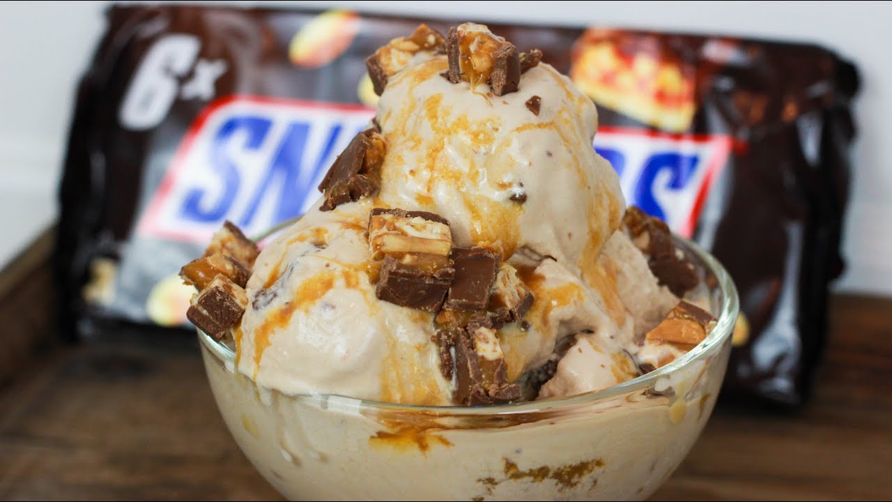 Snickers Eis selber machen - Selbstgemachtes Eis / Ice Cream