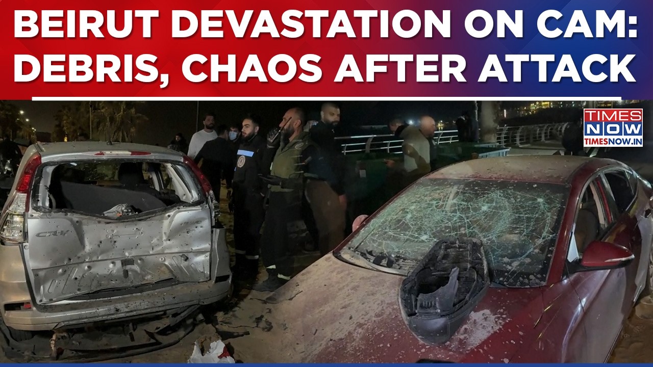 Beirut Strike Aftermath: Chaos, Debris, Devastation On Cam As Iran War Puts Lebanon On Edge | Watch