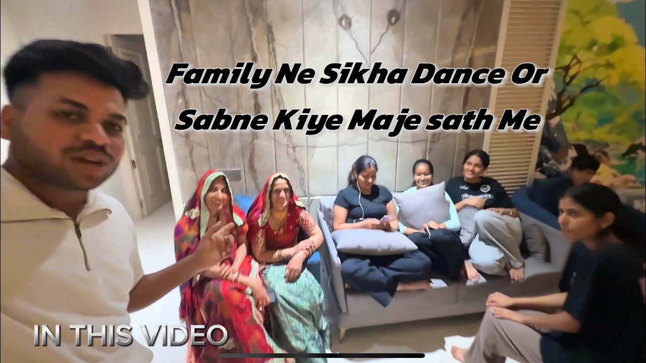 Family Ko Sikhaya Dance For Sangeet Night | Sabne Kiye Maje #vlog #travel 
