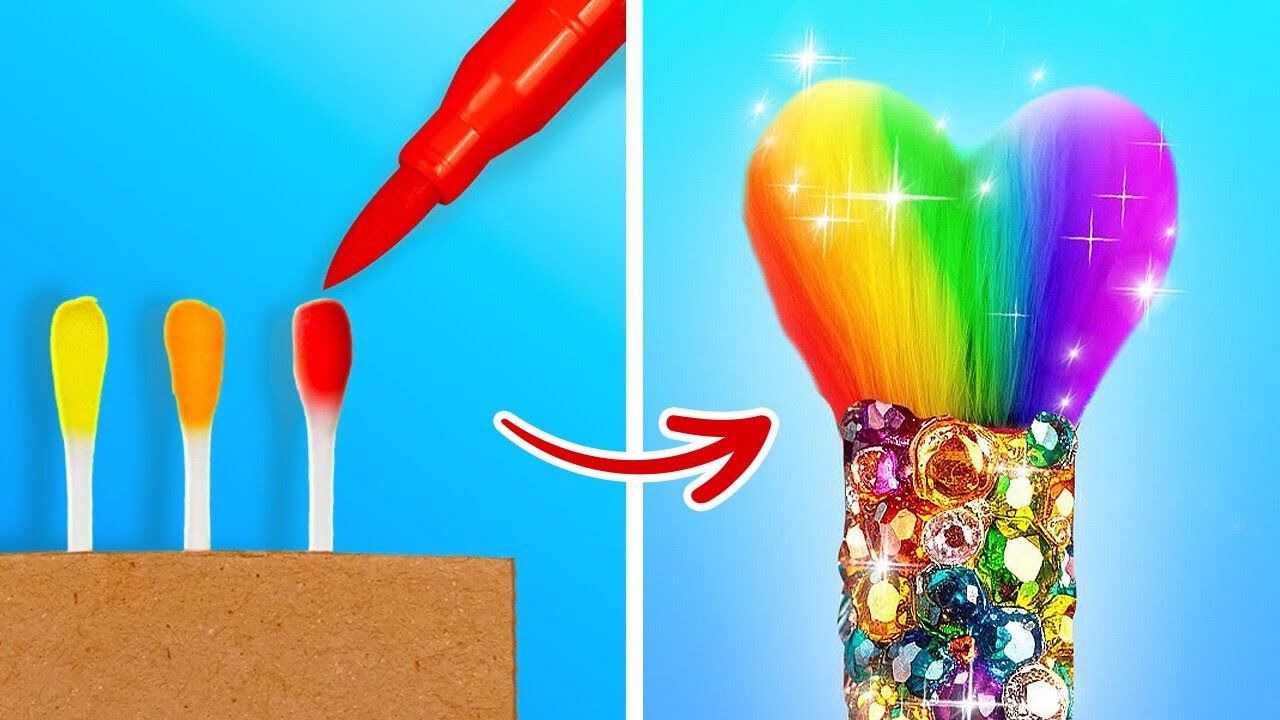 COME DIPINGERE COME UN PROFESSIONISTA || Magico Effetto Arcobaleno Ombre Di 123 GO! GOLD