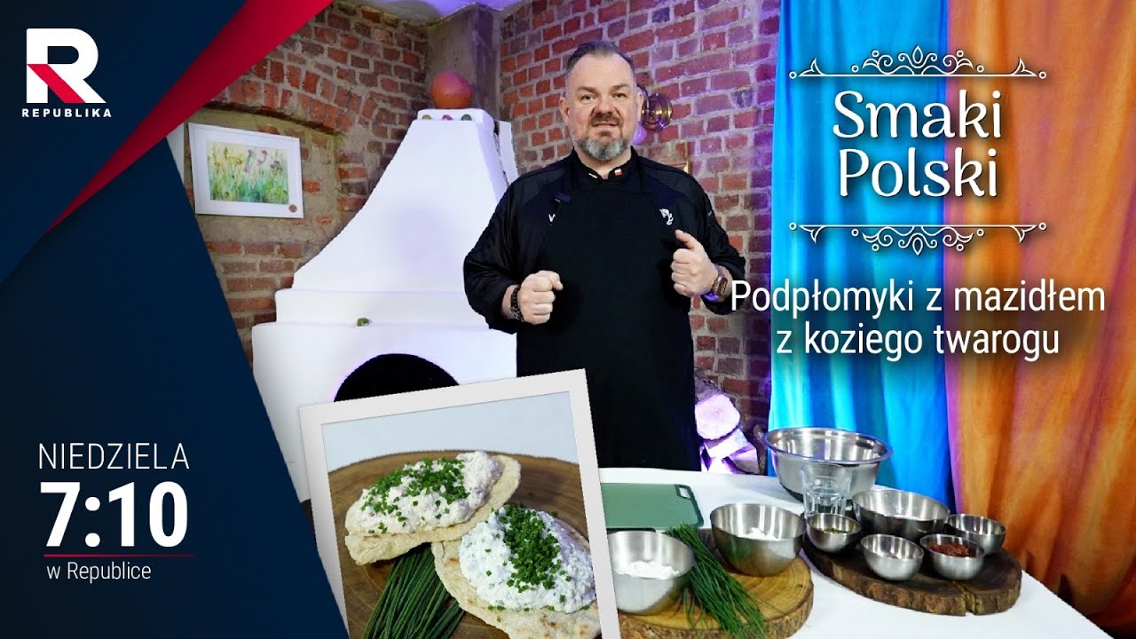 Podpłomyki z mazidłem z koziego twarogu | Smaki Polski