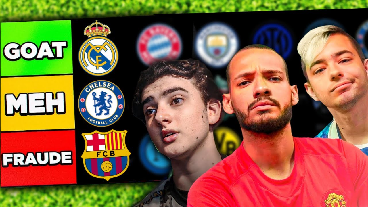 LOS EQUIPOS MAS GRANDES DE EUROPA (UEFA)  - TIERLIST CON LOS FUTBOLITOS