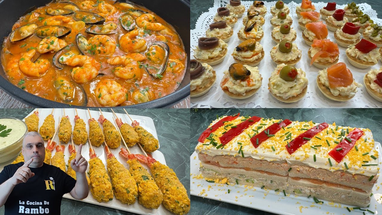 4 Recetas para NAVIDAD ¡¡FACILES Y ECONOMICAS 🤩🎄¡Te encantará!