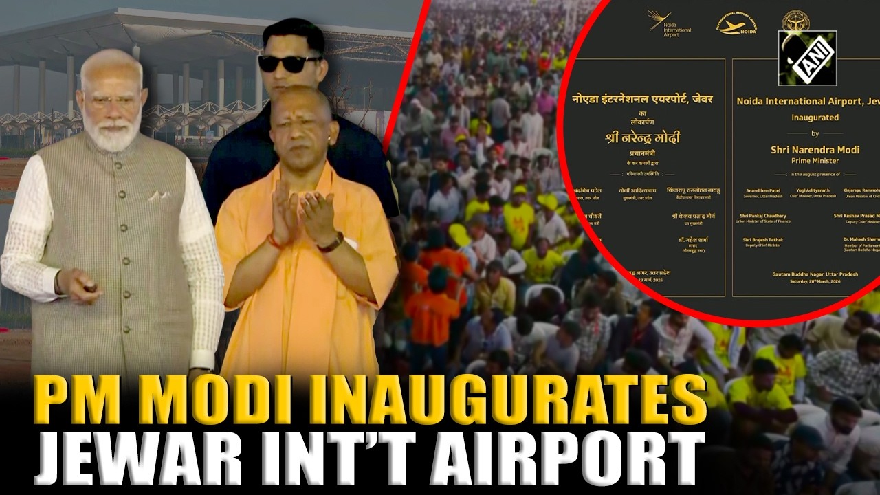 PM Modi inaugurates Phase I of Noida International Airport at Jewar
