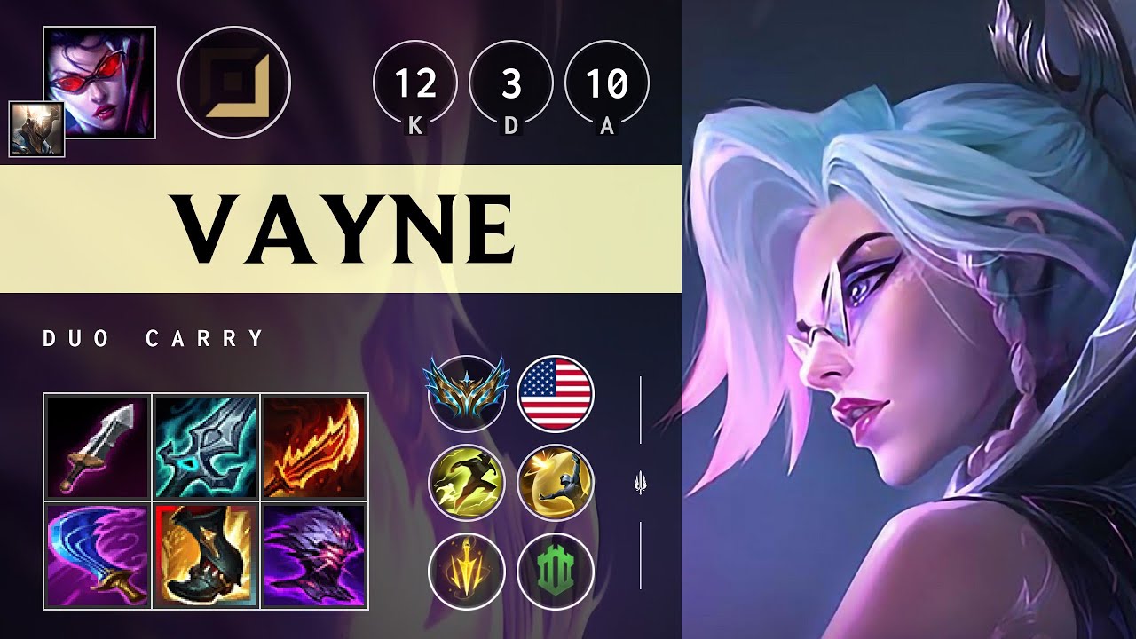 Vayne ADC vs Jinx - NA Challenger Patch 25.09