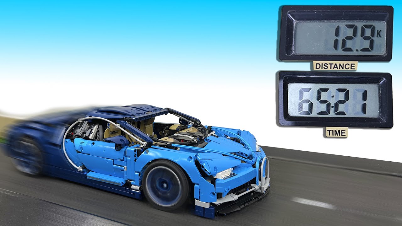 Bugatti Chiron 1 hour on the treadmill. What happened to him? 42083 lego technic Strength test