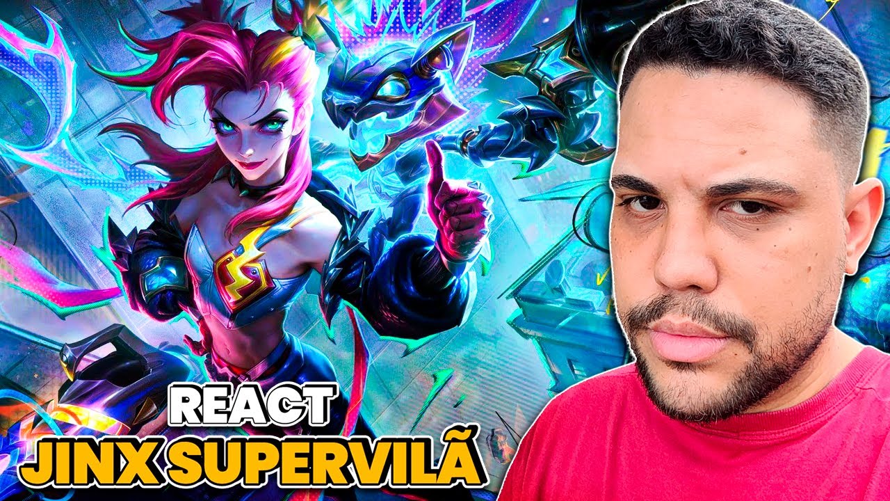 REACT: SKIN JINX SUPERVIL&Atilde; | WILD RIFT | LEAGUE OF LEGENDS | LOL | JUMARGEM