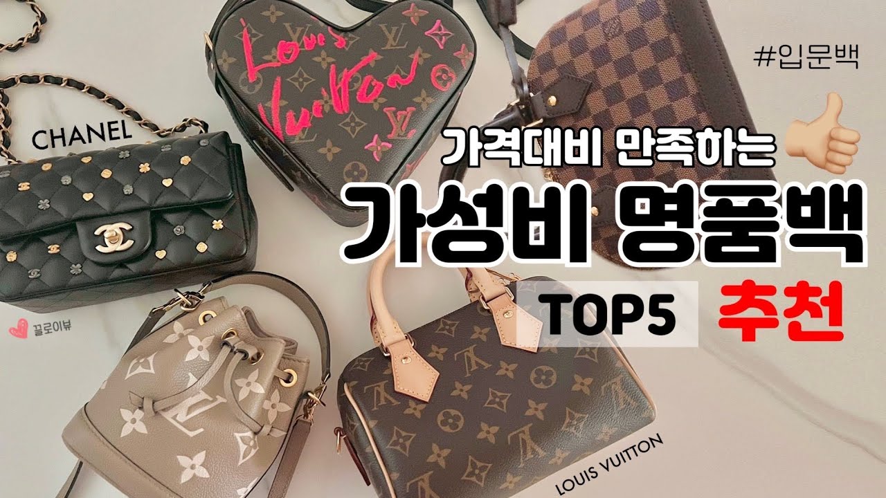 가격대비 진짜 만족하는 뽕뽑템 TOP 5 루이비통 샤넬 가방 입문백 가성비 명품백 명품가방 추천
