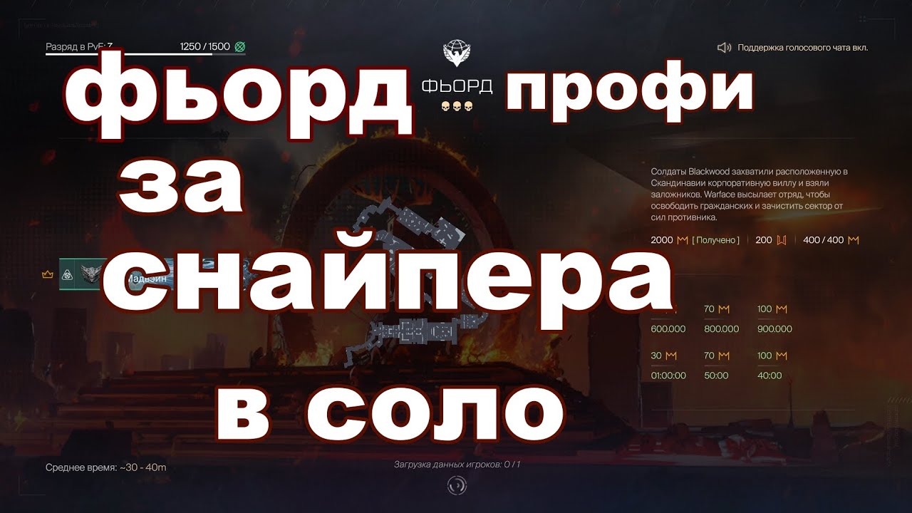 Фьорд профи  за снайпер #warface#игры 