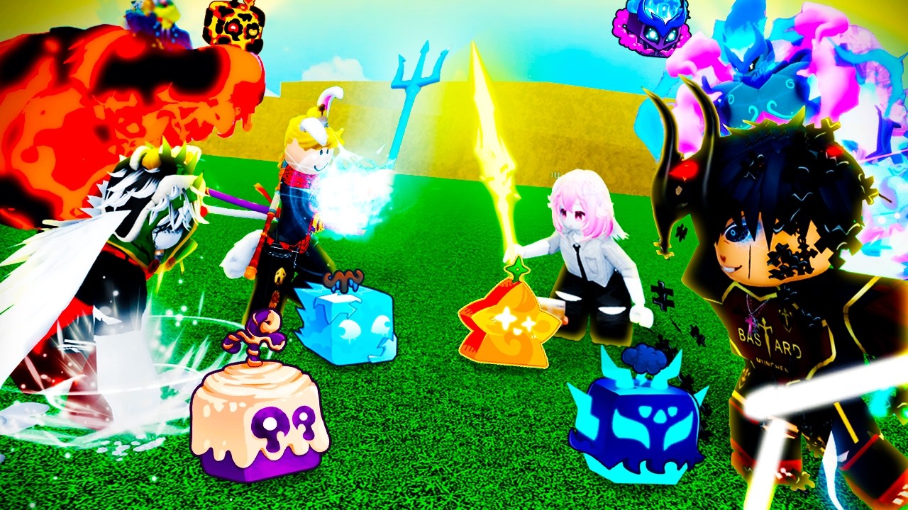 Todas Las Frutas Logia Se Enfrentan y El &Uacute;ltimo En P&iacute;e Gana 5.000&nbsp;Robux&nbsp;🥶