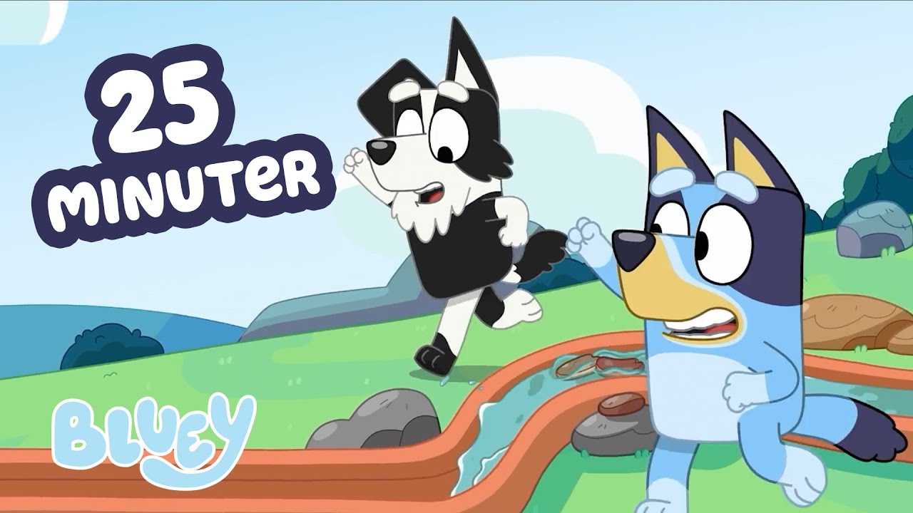 Upptäckter och äventyr med Bluey!💙🏔️ | Bluey Officiella Svenska Kanalen