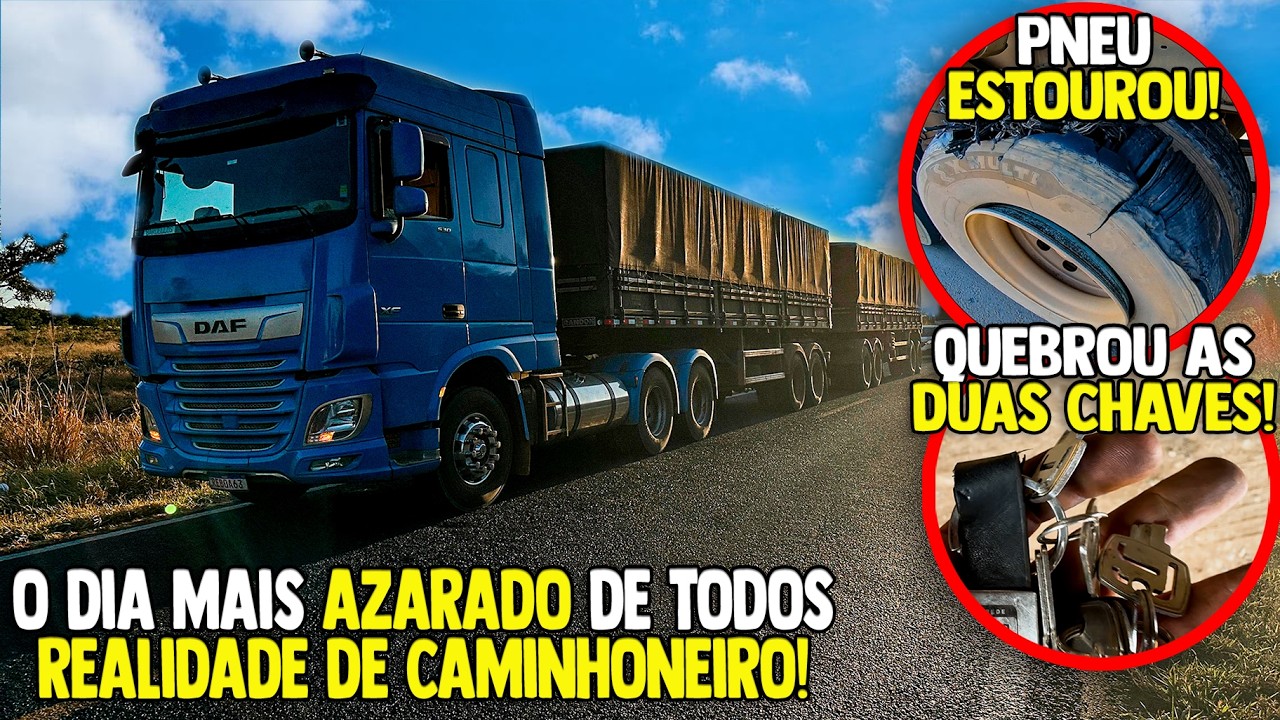 O DIA MAIS AZARADO DA MINHA VIDA 😥| ROTINA DE CAMINHONEIRO