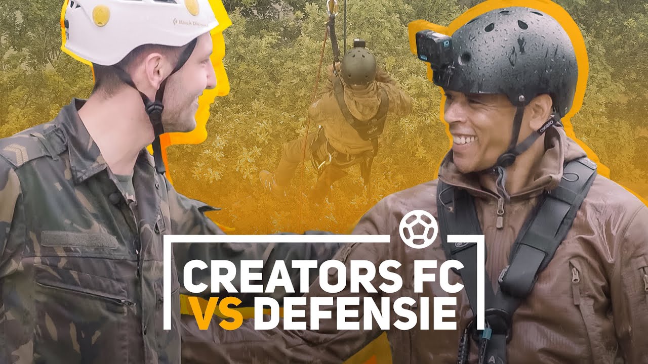 Glenn Helder met hoogtevrees op de klimtoren?! | Creators FC vs. Defensie | #4