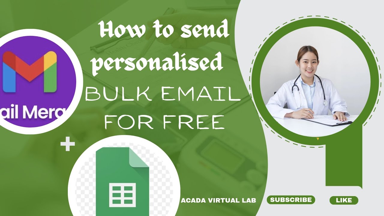 How to Send Personalised Bulk Emails for Free; using Gmail and Google Sheets