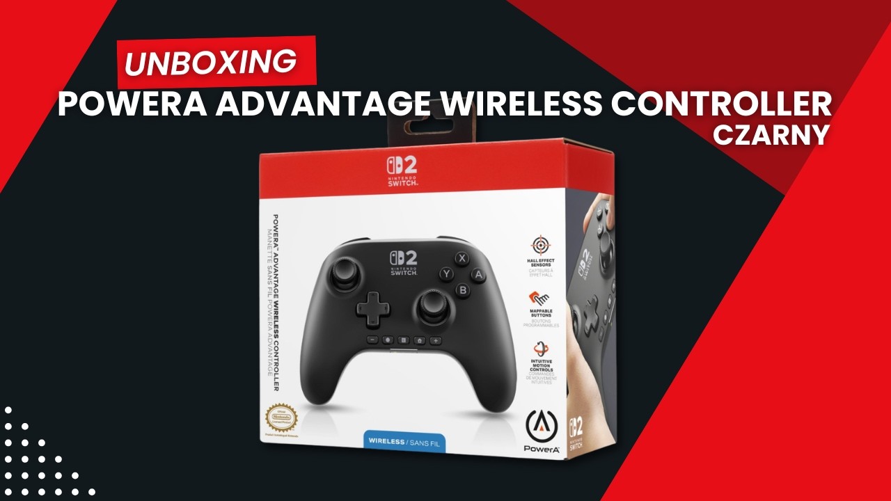 PowerA Advantage Wireless Controller Czarny - unboxing i prezentacja
