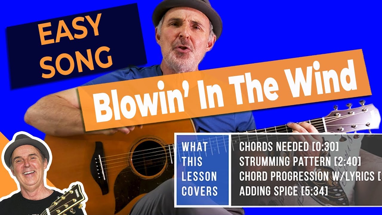 How to Play Blowing in the Wind Bob Dylan on Guitar