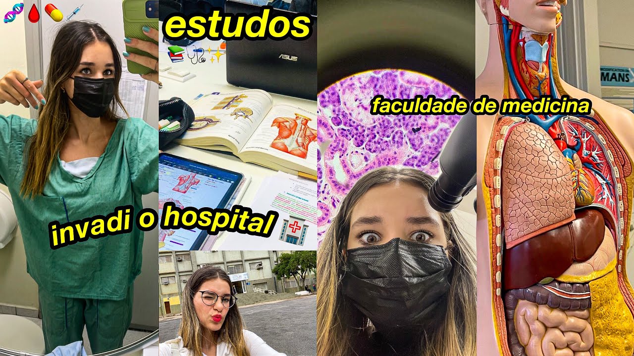 ROTINA DE UMA ESTUDANTE DE MEDICINA 🩺 || invasão ao hospital kkjkkk 🏥 + estudos + repúblicas 🤨