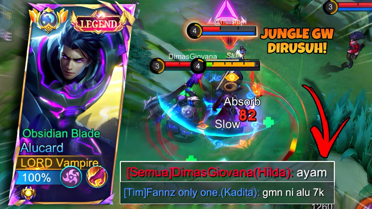 DIKATAIN AYAM DAN DIRUSUH MUSUH! CARA ALUCARD BERTAHAN DARI KALAH FARMING | MLBB